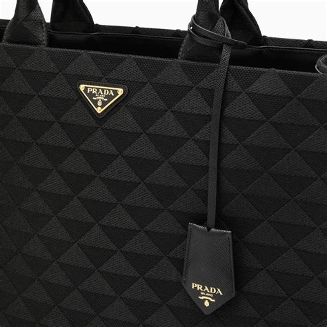 prada henkeltasche schwarz mit schnalle|Prada Große schwarze Leder.